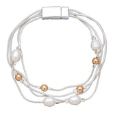 Multistrand Pearl-Beaded Bracelet